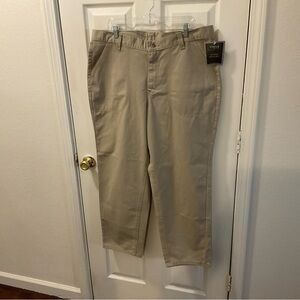 Lee Tan Chinos Straight-Leg Cotton Twill
